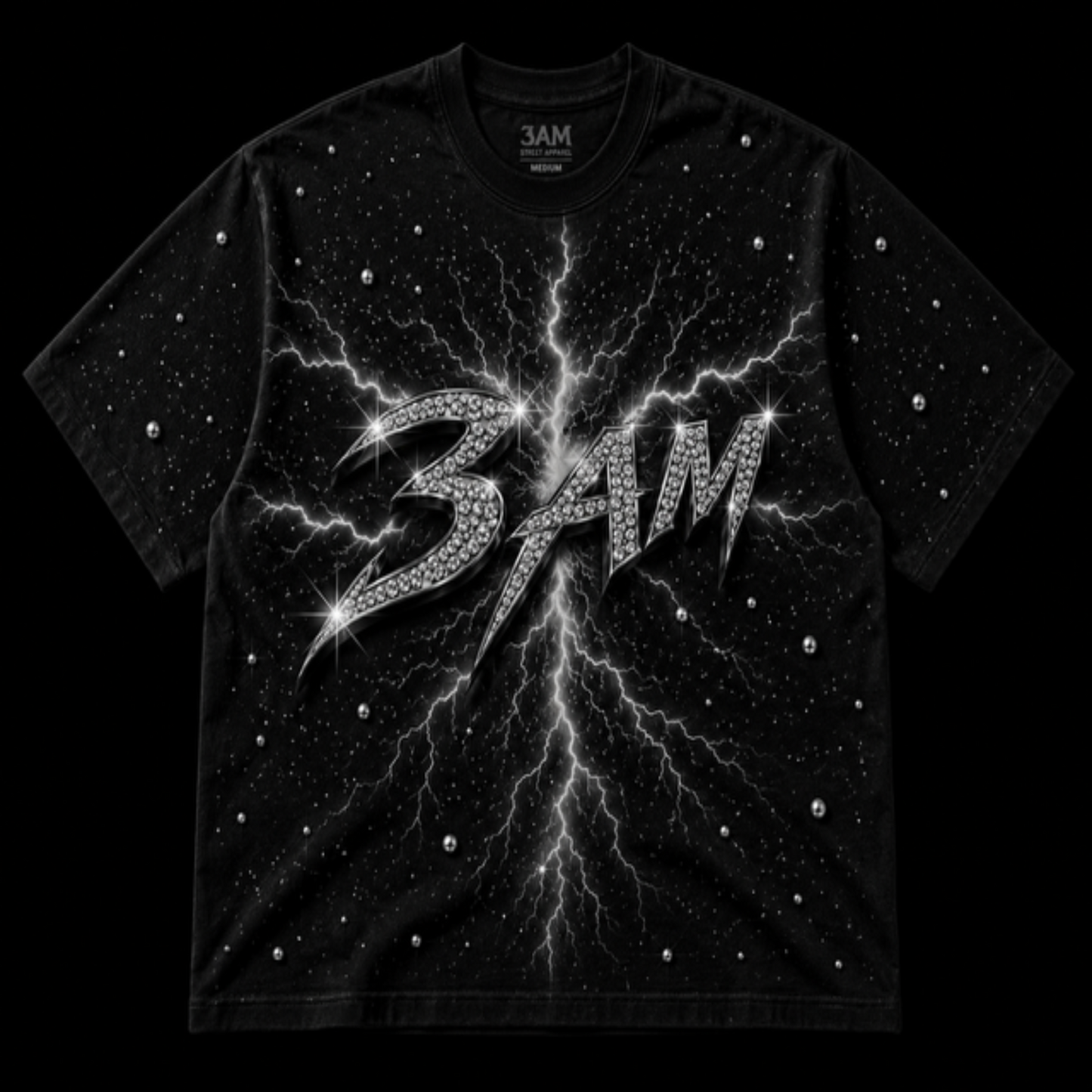 *PRE-ORDER* Crystal Thunder Rhinestone Tee