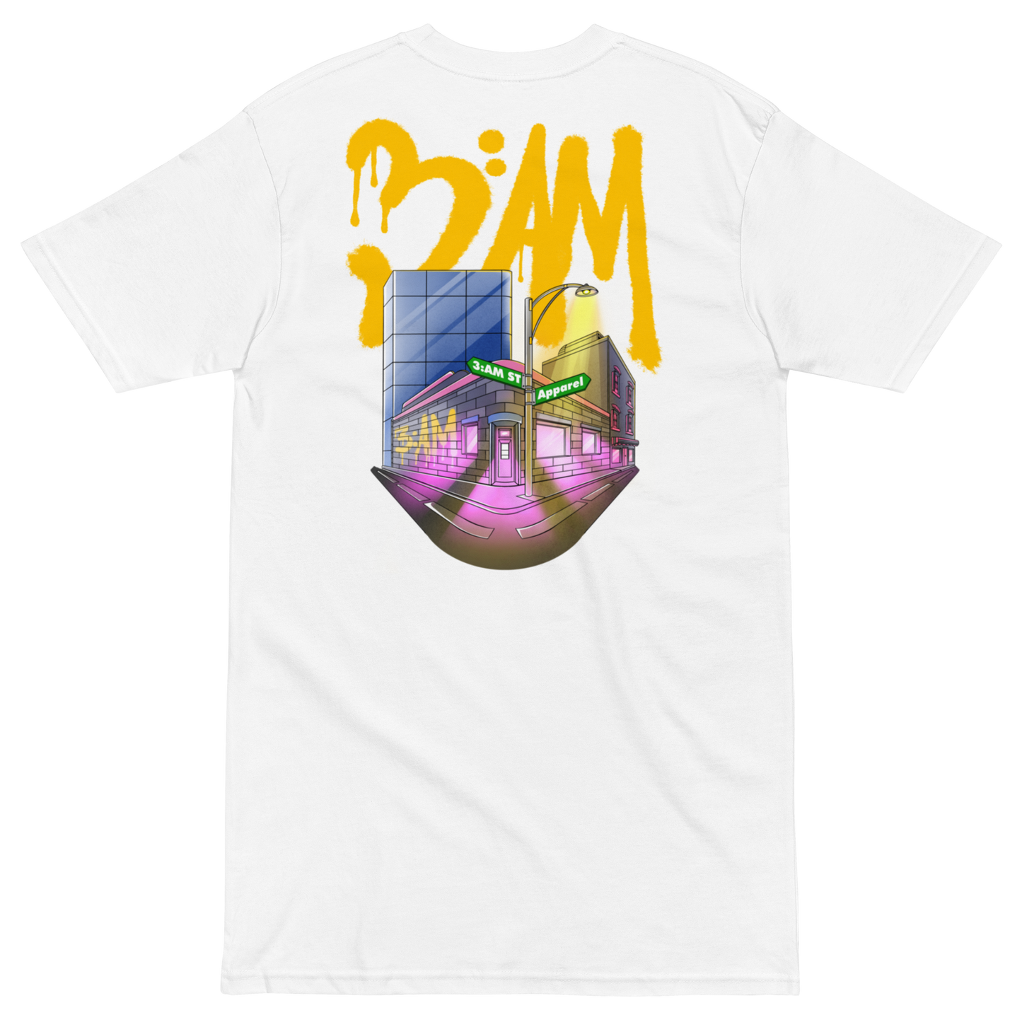 3AM City Graphic Heavyweight Tee (With Back Artwork)